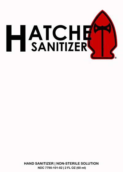 Hatchet Sanitizer 2oz Label (Front)